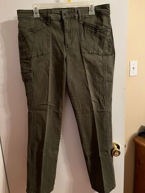 Gloria Vanderbilt Olive Green Cargo Pants